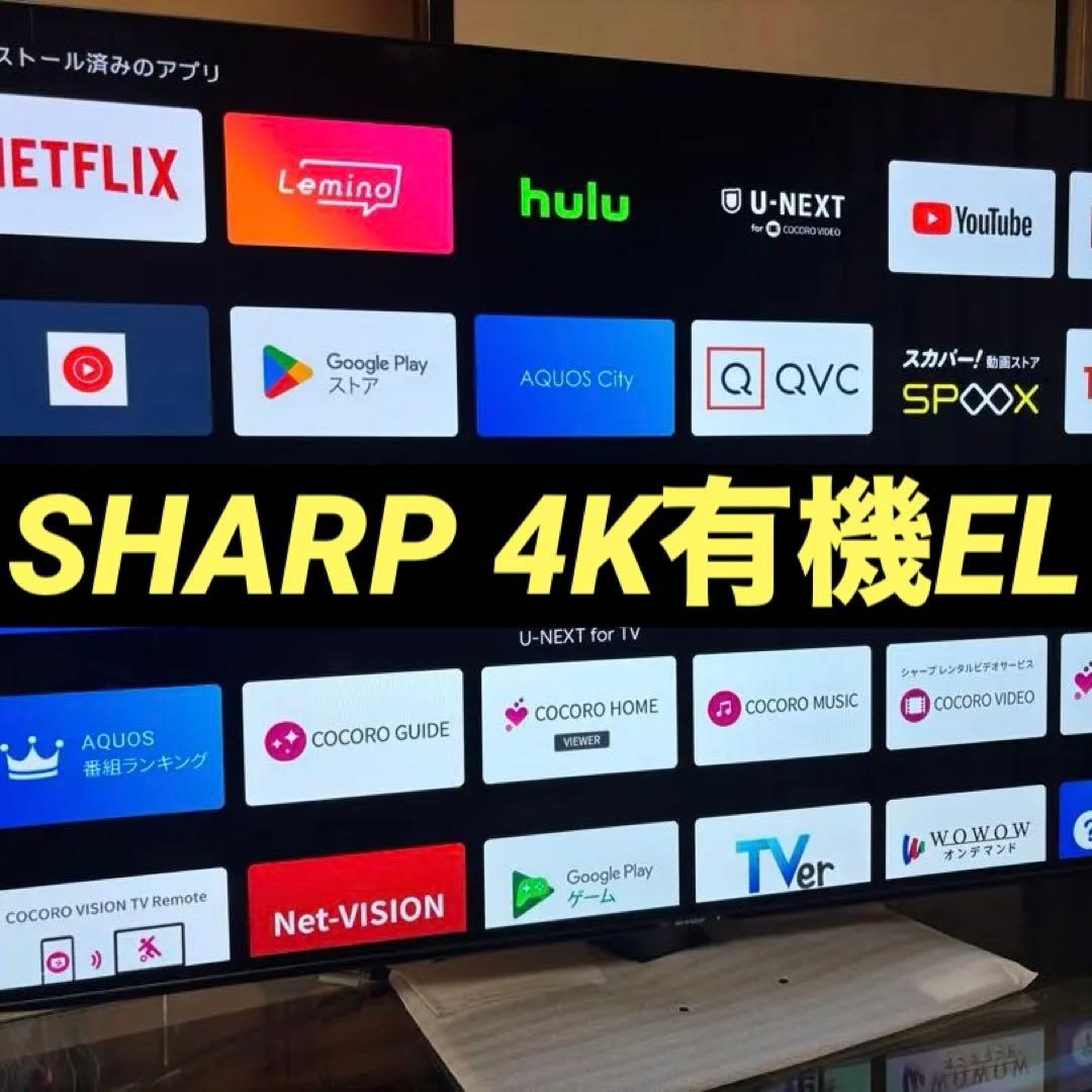 SHARP 4K有機ELテレビ AQUOS 4T-C55DQ1 超美品