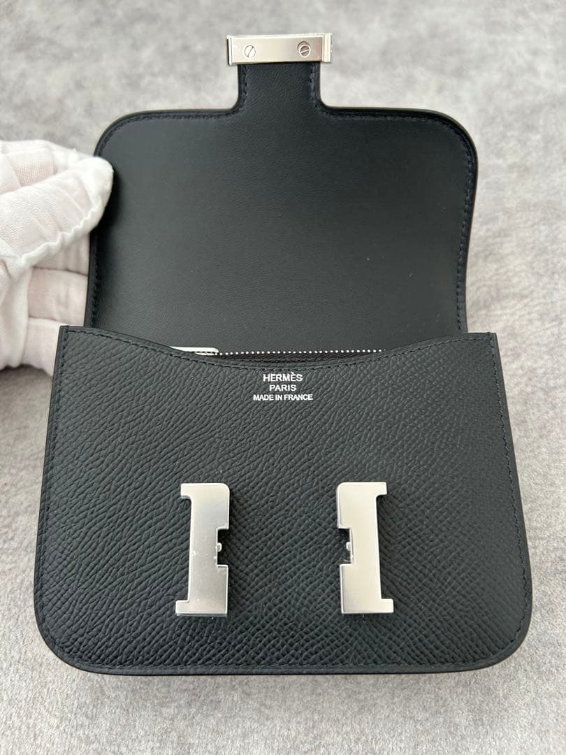 新品未使用 正規品 エルメス コンスタンス スリム 黒 ブラック　K刻印