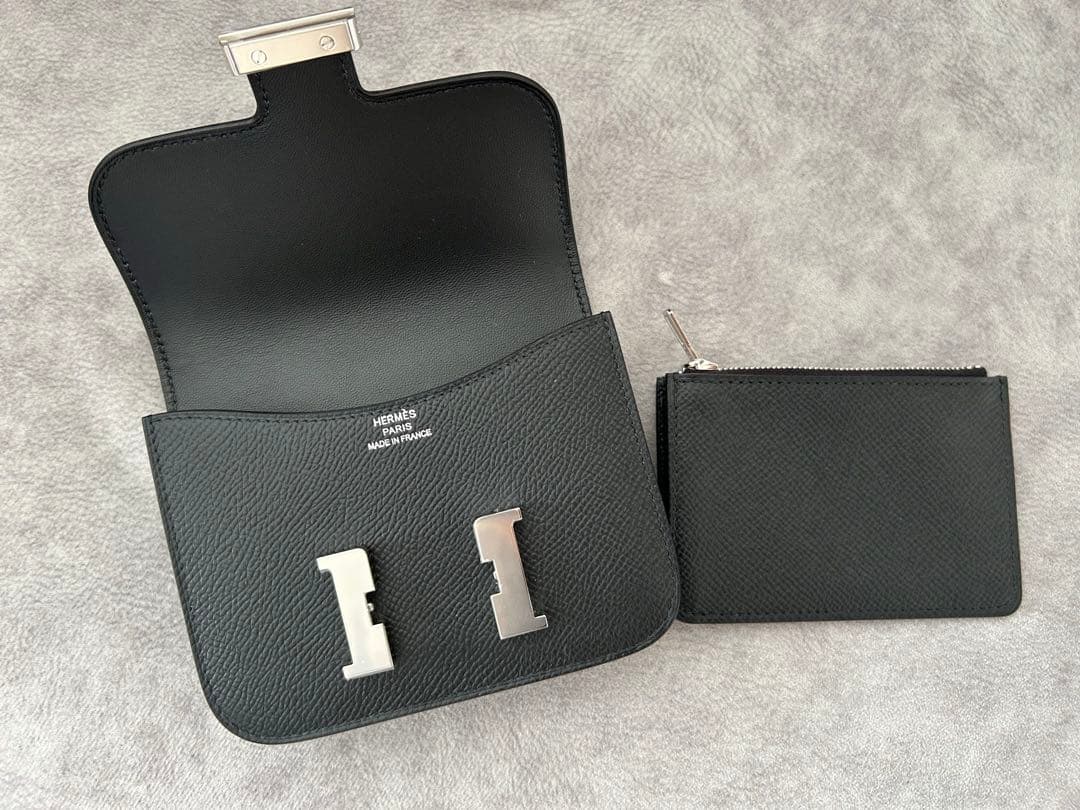 新品未使用 正規品 エルメス コンスタンス スリム 黒 ブラック　K刻印