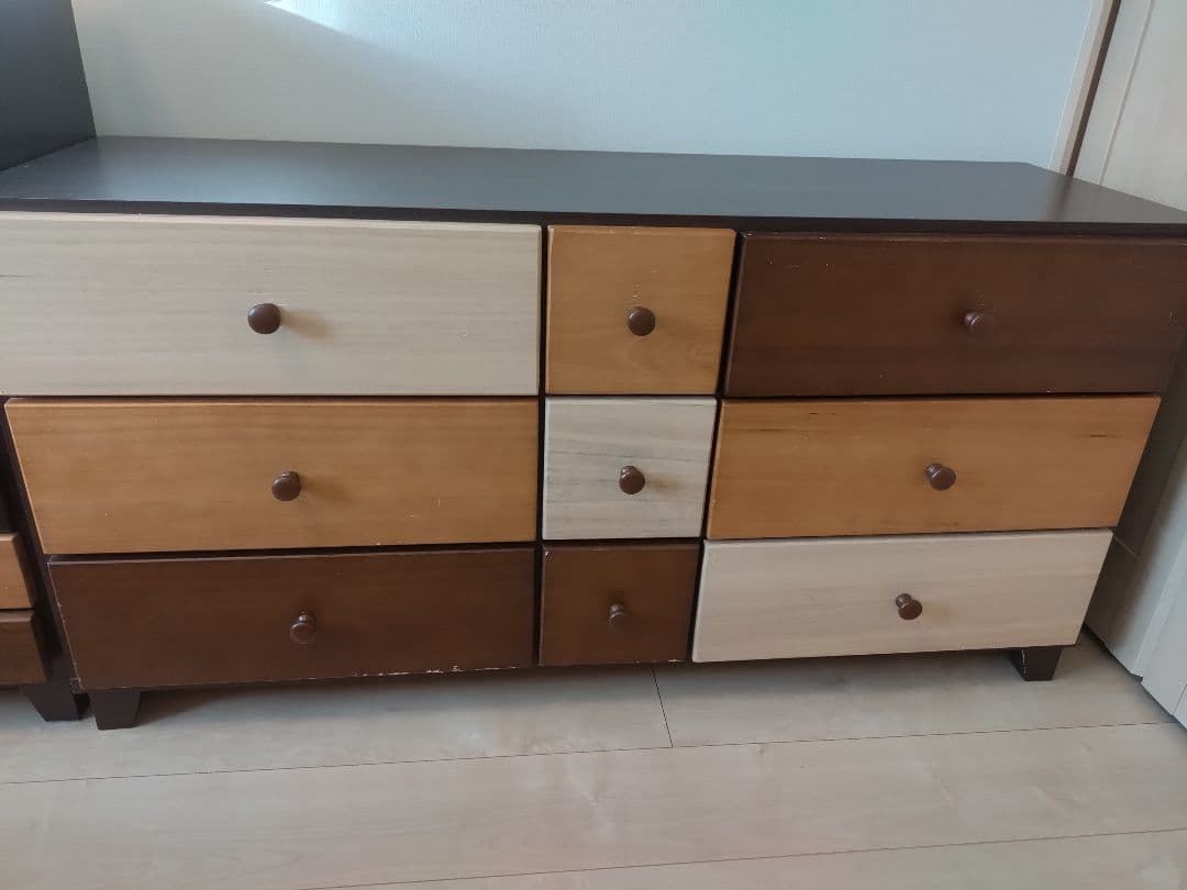 ニトリ　引き出し収納チェスト（ダークブラウン）