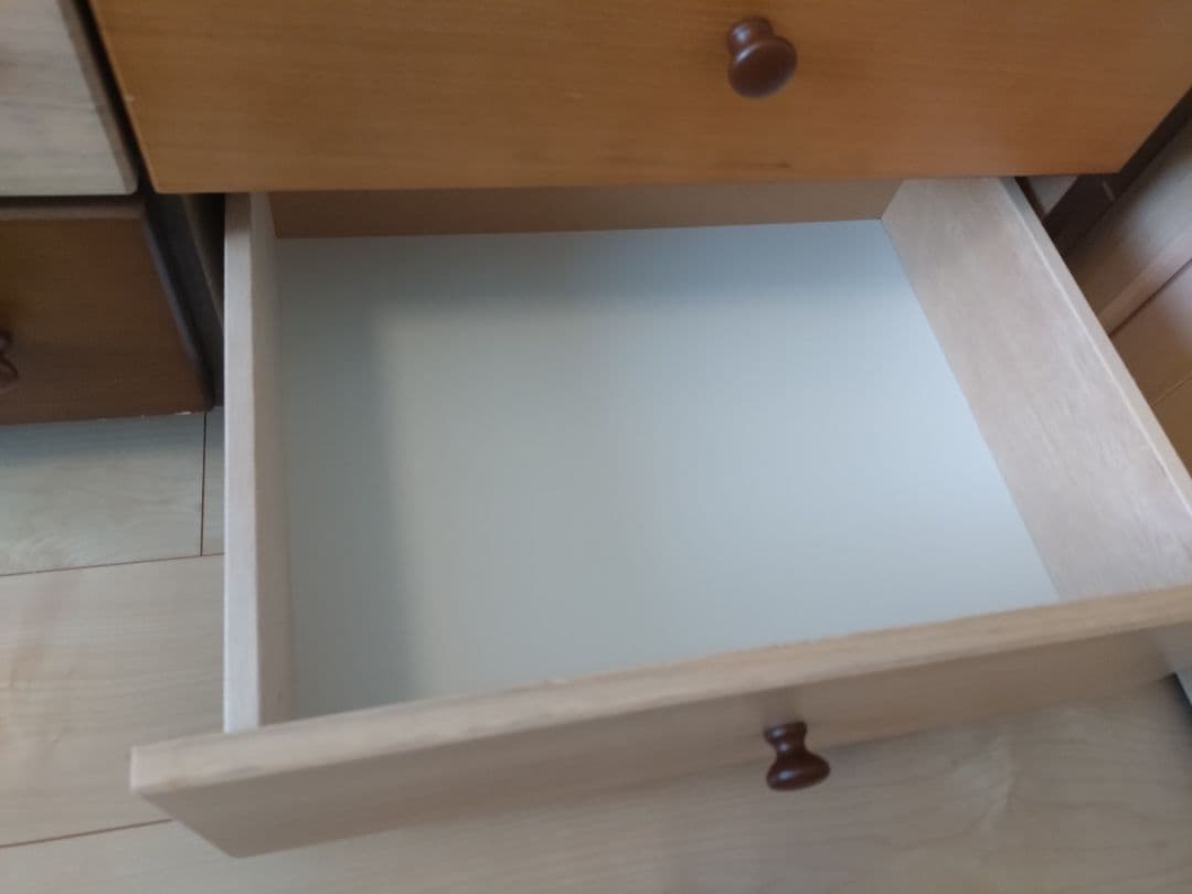 ニトリ　引き出し収納チェスト（ダークブラウン）