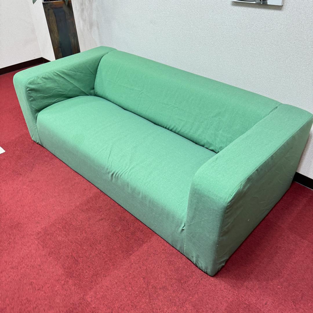 東京23区送料無料　超美品2かけソファー　可愛い緑色　洗浄/除菌済み