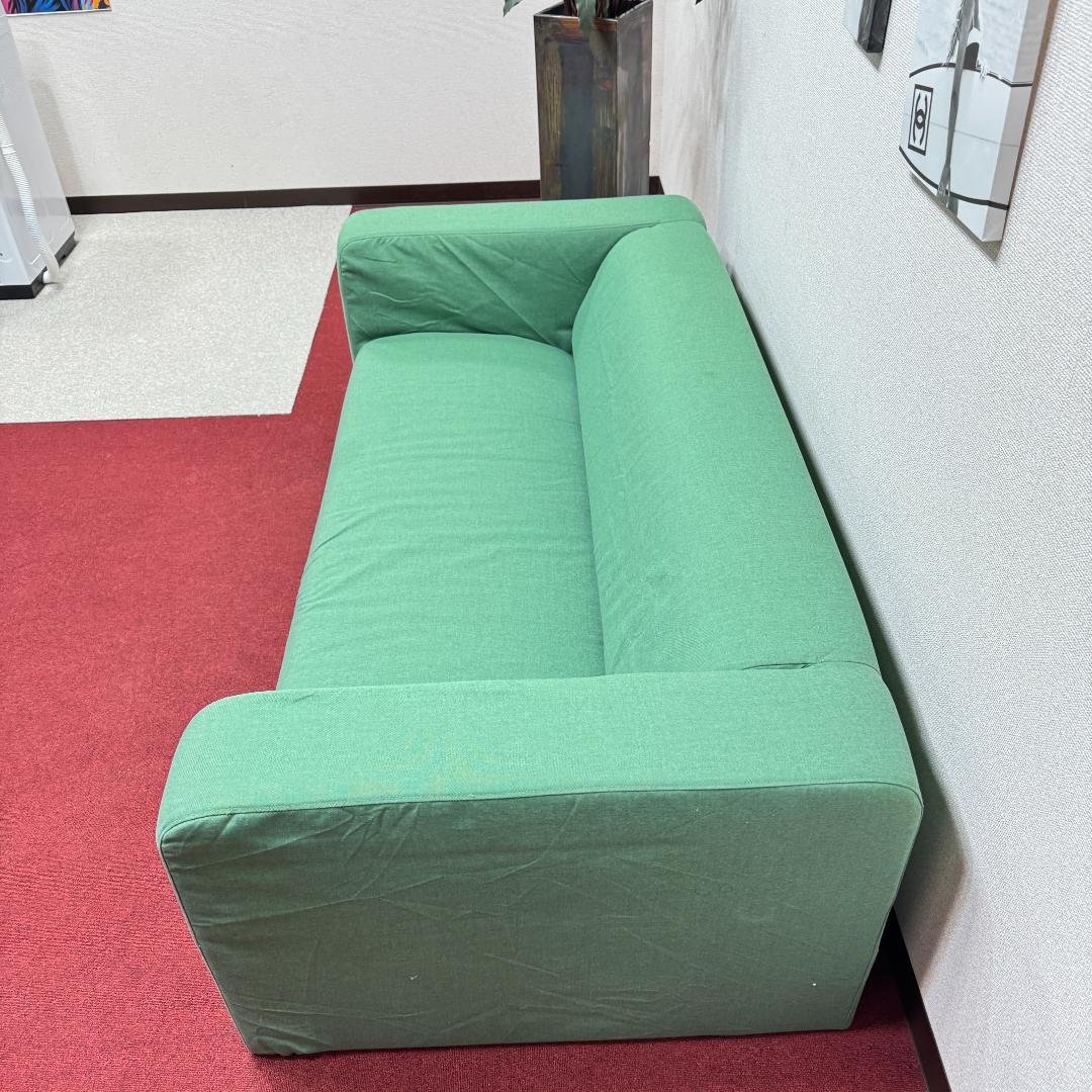 東京23区送料無料　超美品2かけソファー　可愛い緑色　洗浄/除菌済み