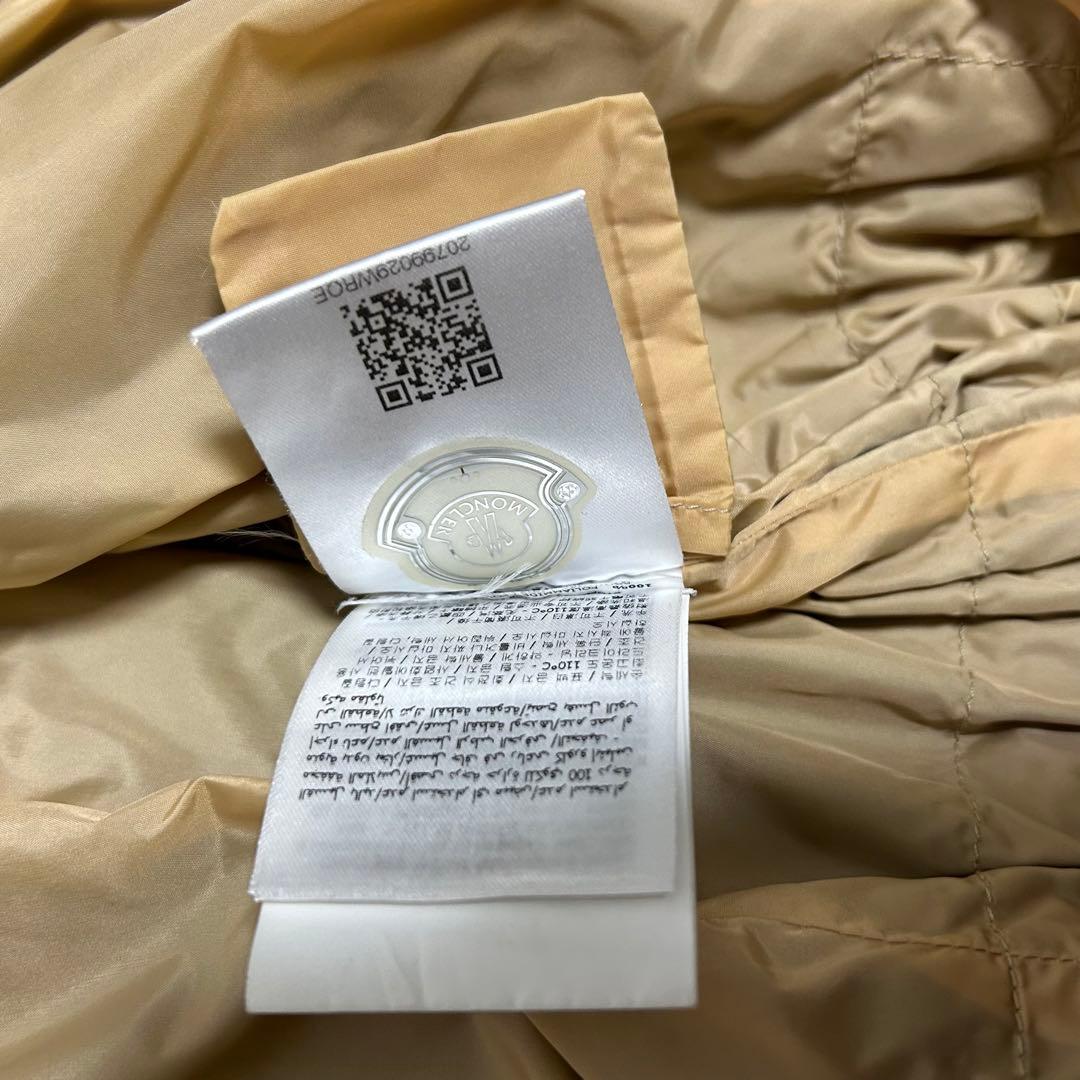 美品　ジャパン代理店表記有　MONCLER スプリングコート　ブラック　00