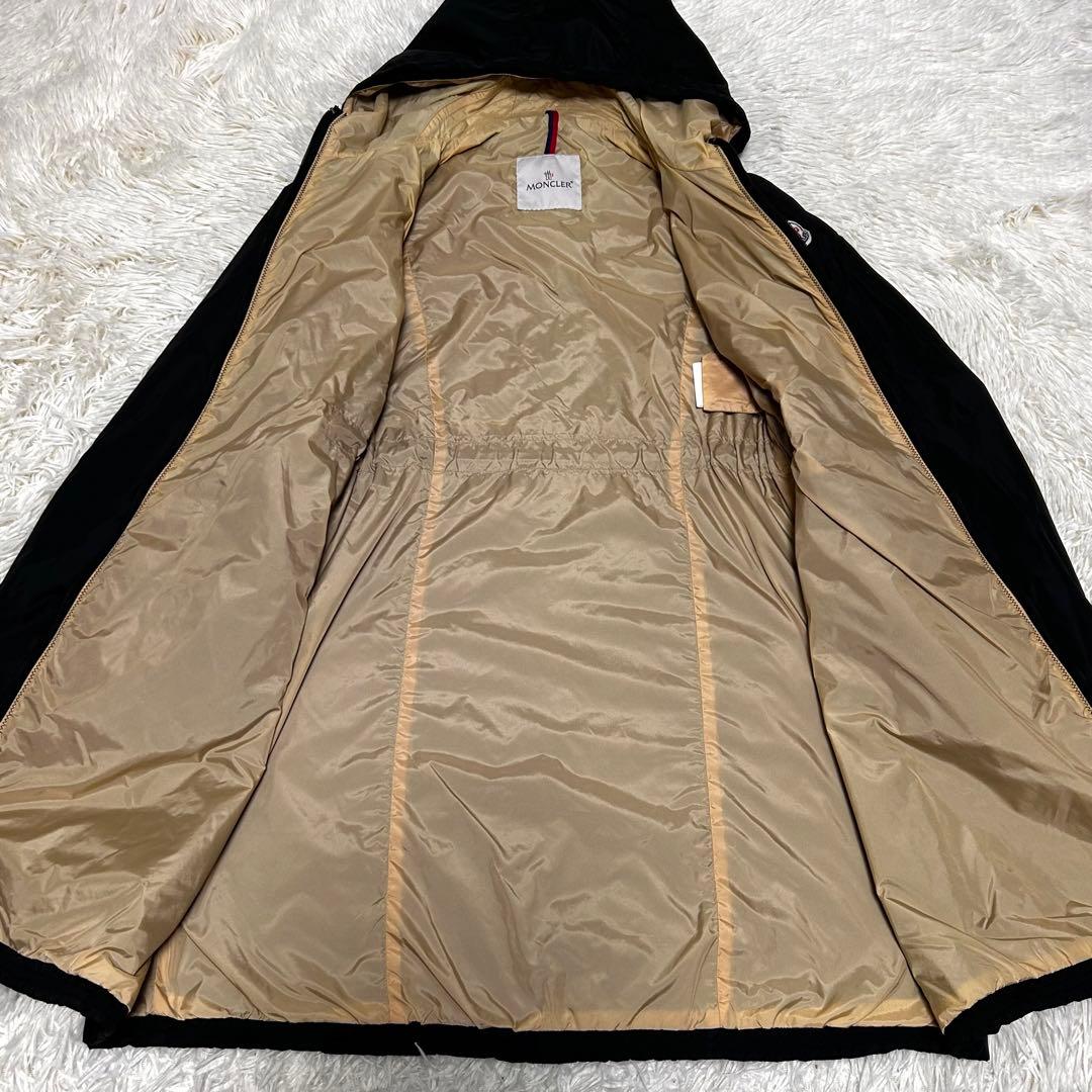 美品　ジャパン代理店表記有　MONCLER スプリングコート　ブラック　00
