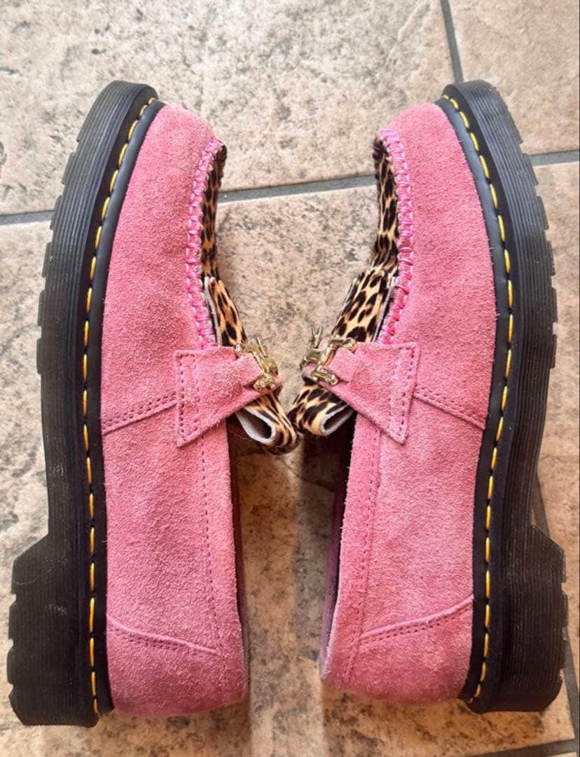Dr. Martens ローファー ピンク　レオパード　エイドリアン　42
