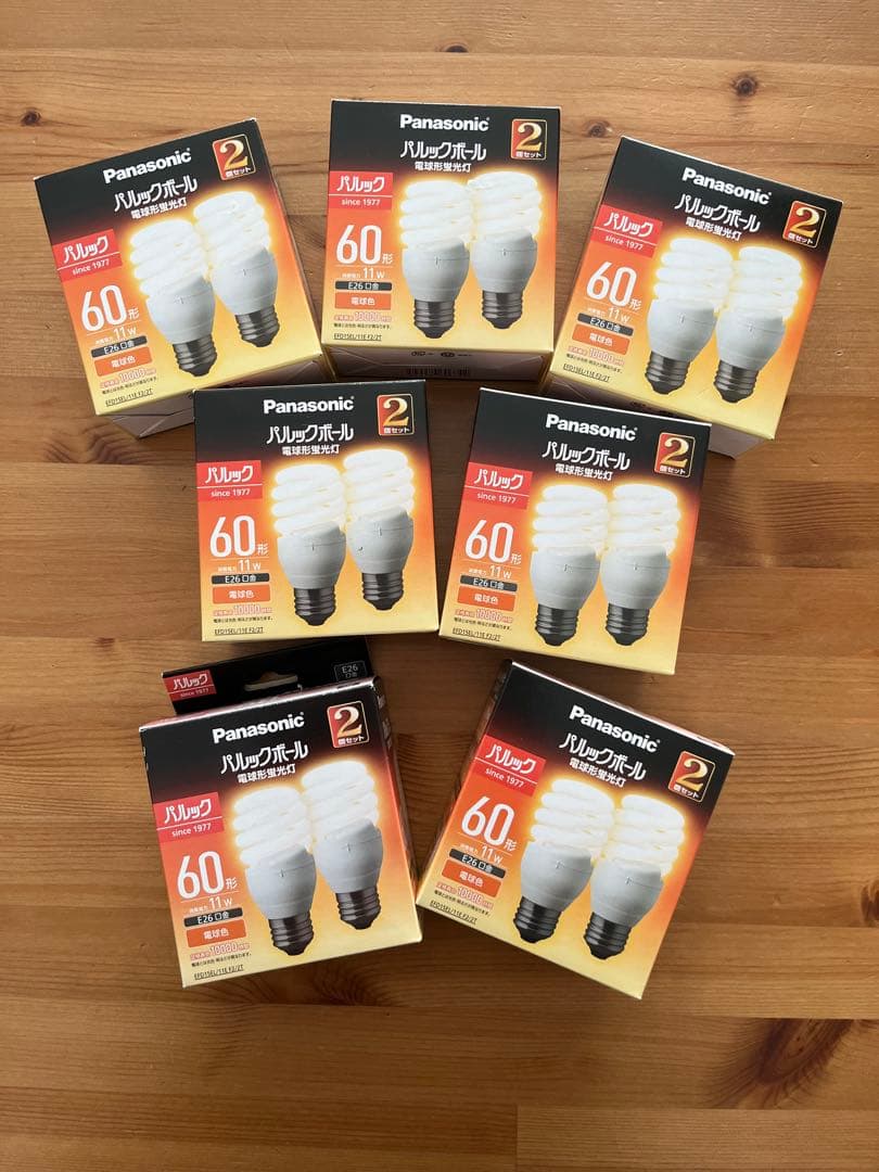 Panasonic 電球形蛍光灯パルックボール60形 電球色 2個セット 7箱