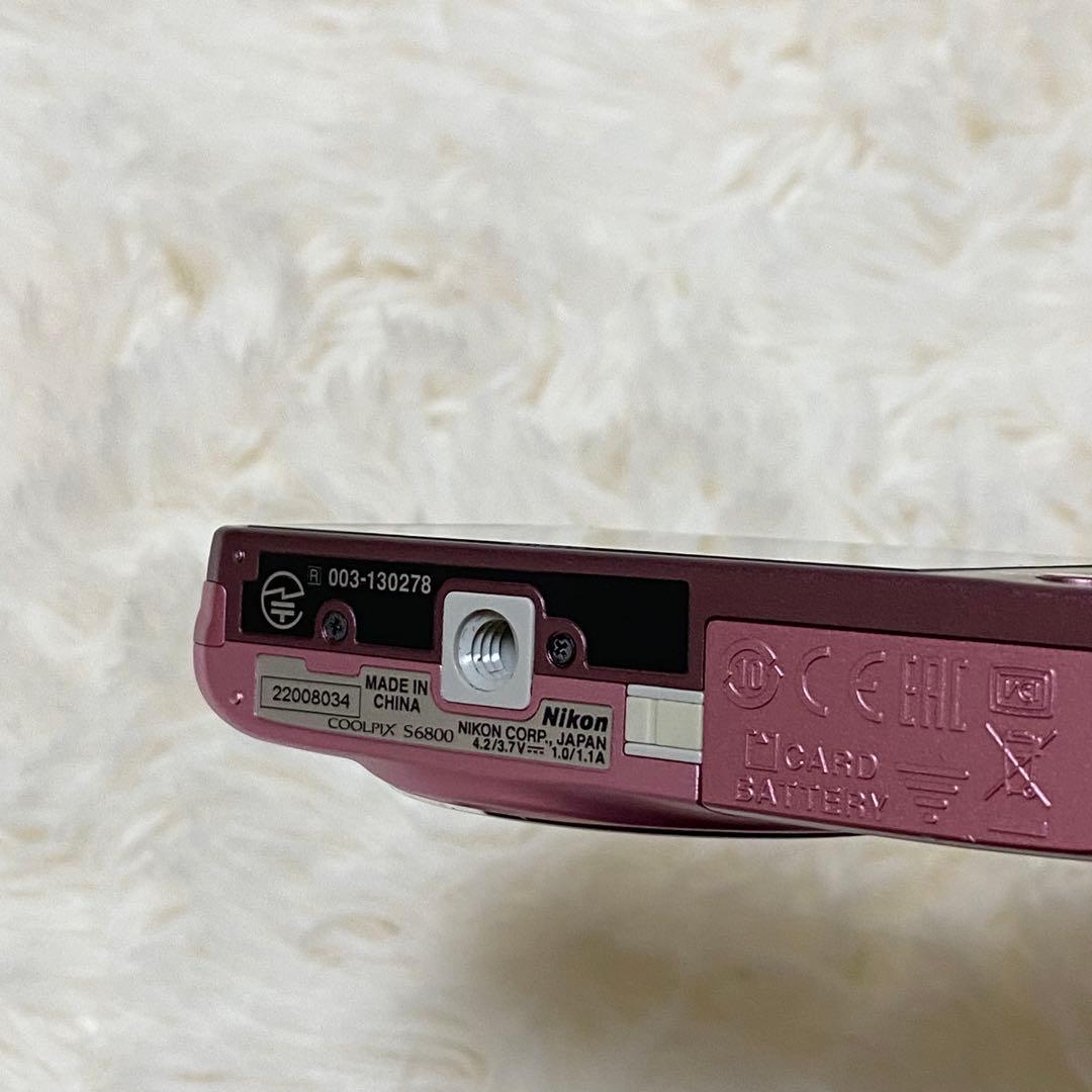【Ｍ】Nikon COOLPIX S6800 ピンク 充電器付