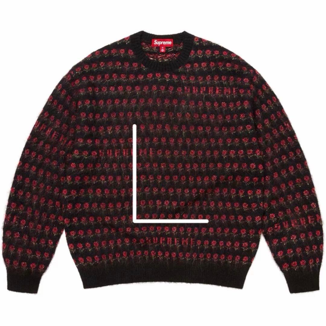 トップス supreme Flower llic Sweater / L size