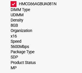 え*ぃ様 SK hynix DDR5 8GB 5600Mbps メモリ