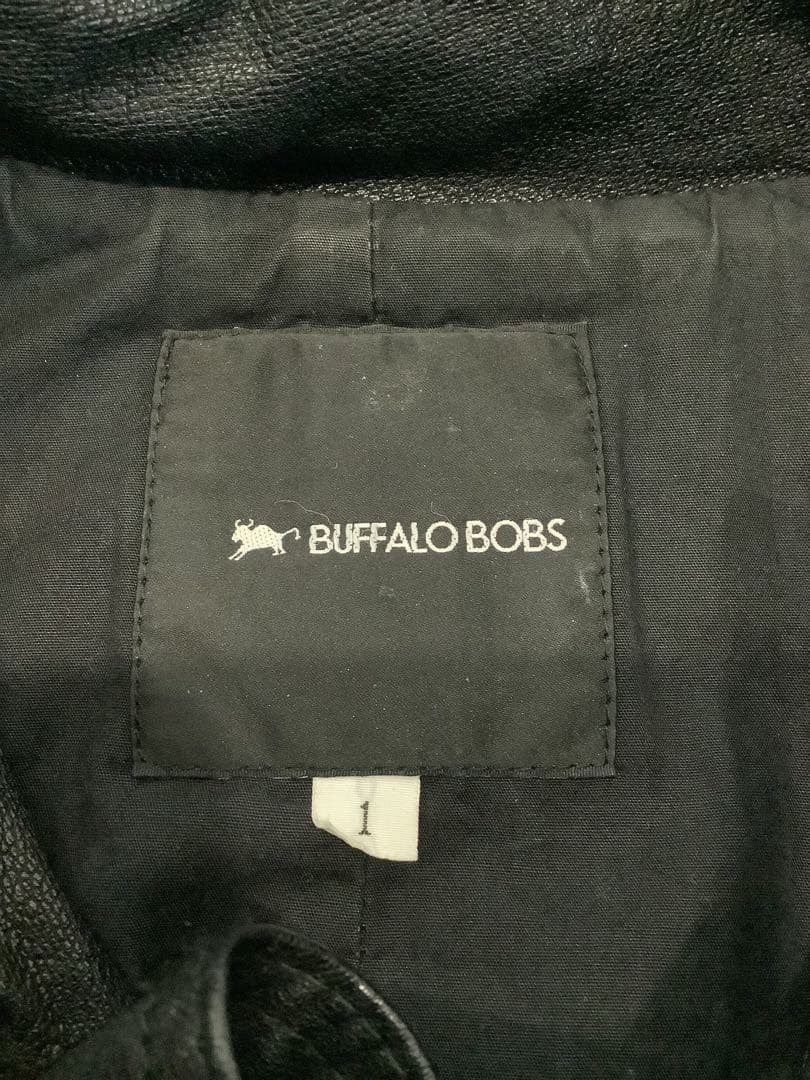 ★10.23◎A782◎BuffaloBobsレザージャケット◎山羊革◎ブラック