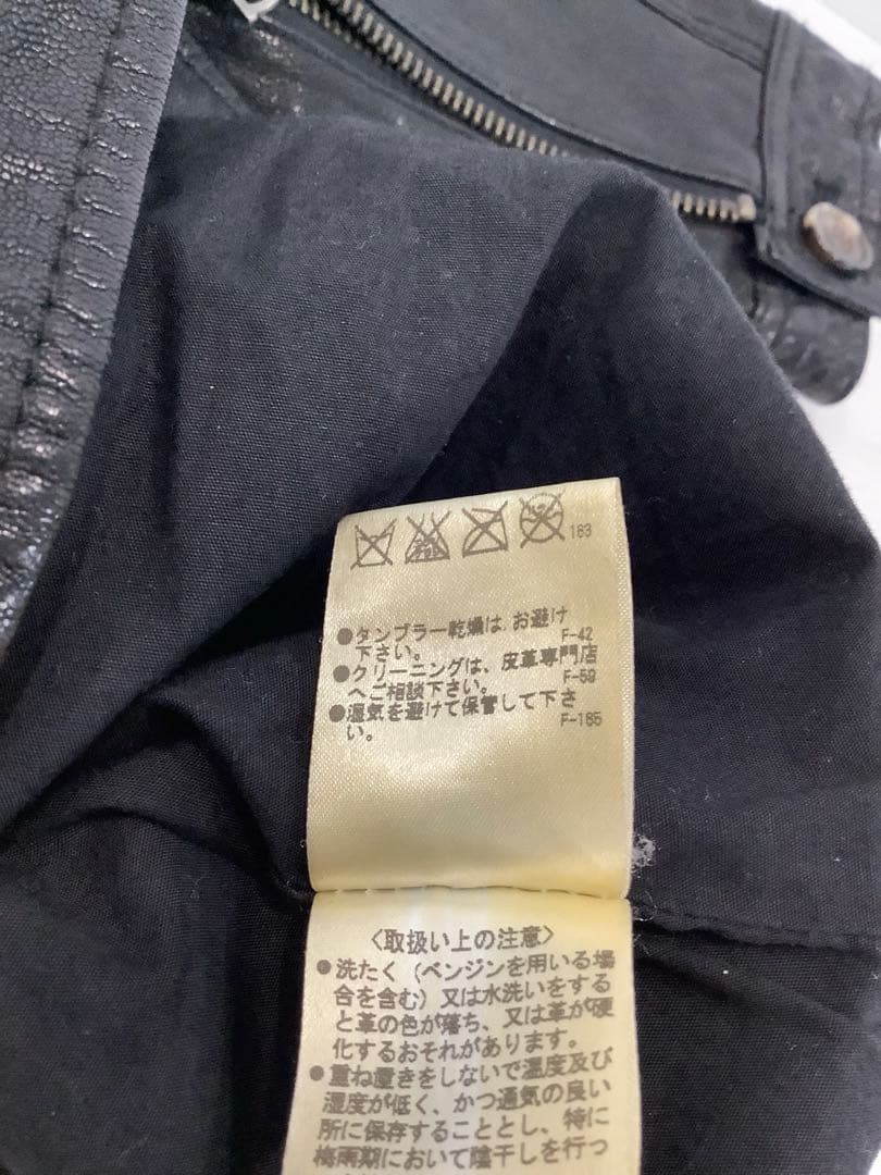 ★10.23◎A782◎BuffaloBobsレザージャケット◎山羊革◎ブラック