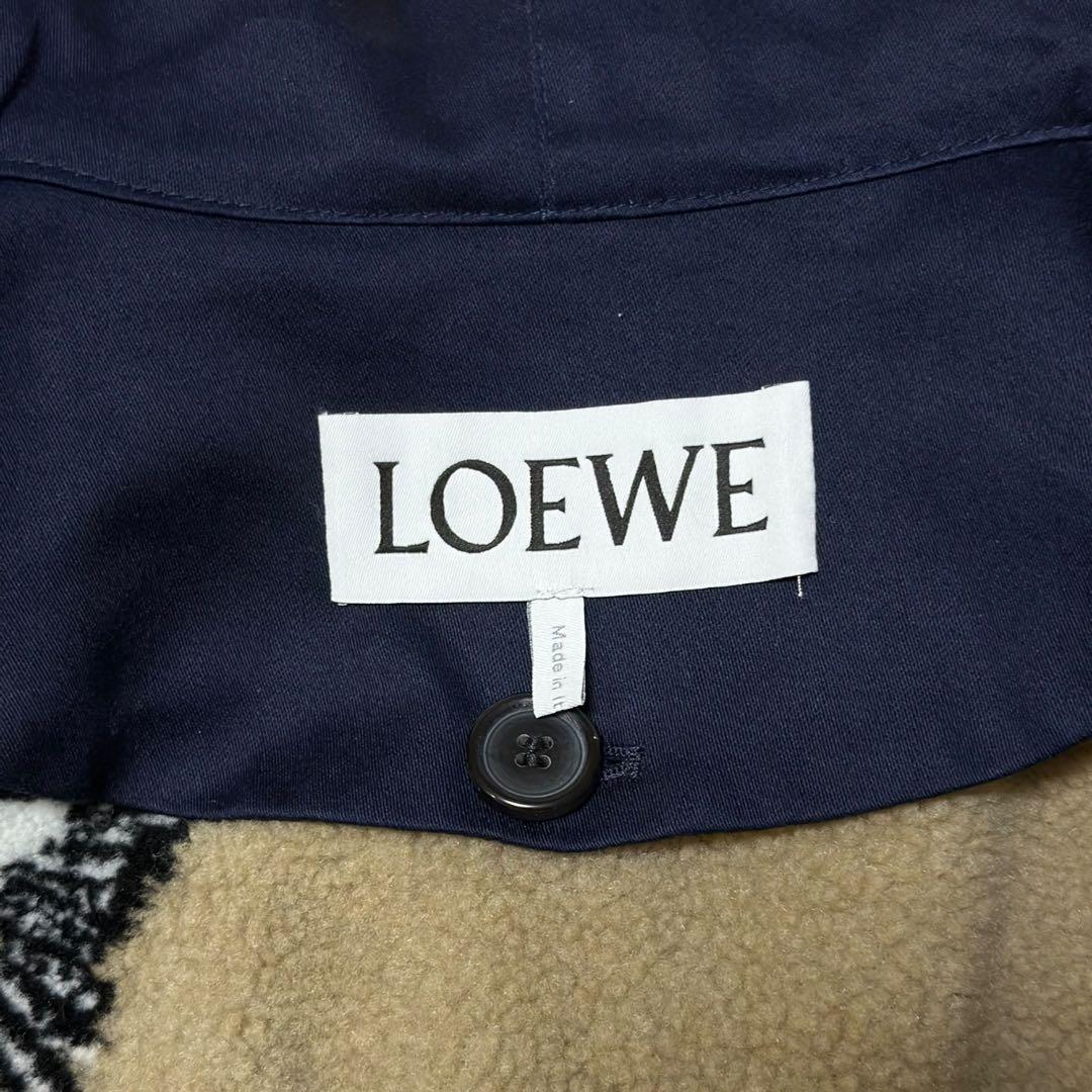 未使用❤️ロエベ アナグラム モッズコート ライナー付き フーデットロングパーカー