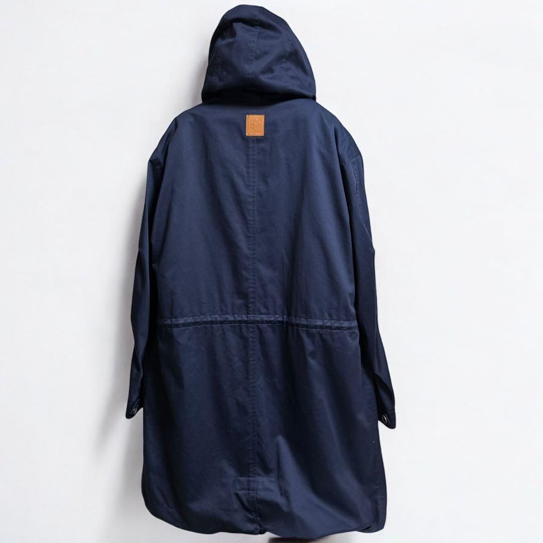 未使用❤️ロエベ アナグラム モッズコート ライナー付き フーデットロングパーカー