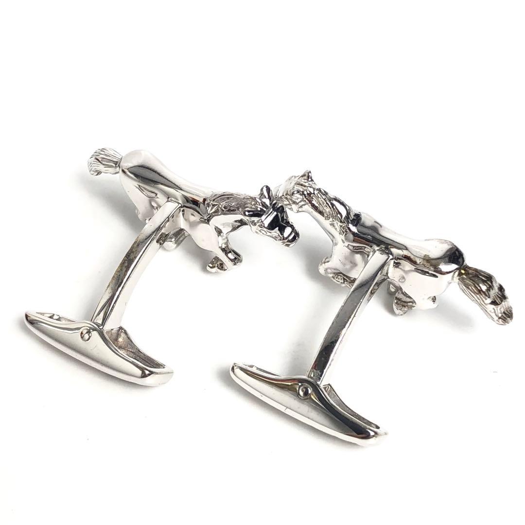 dunhill ダンヒル カフス 馬 ホース Ag925 シルバー メンズ