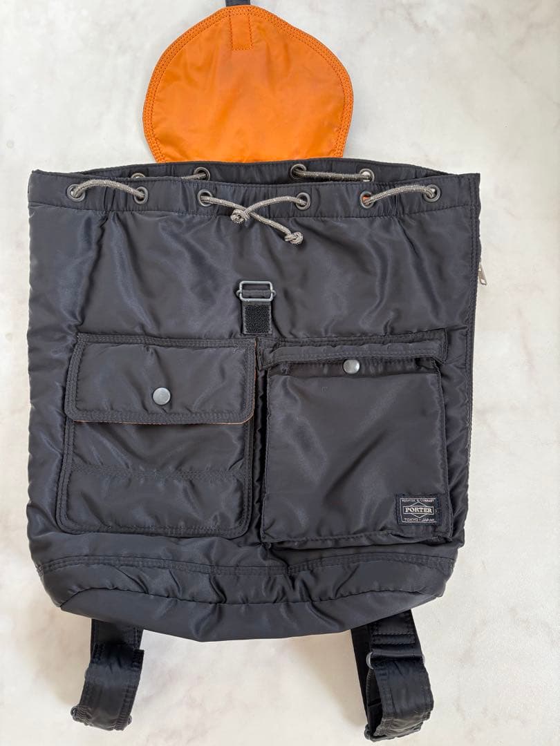 美品　ポーター タンカー リュック バックパック　ブラック
