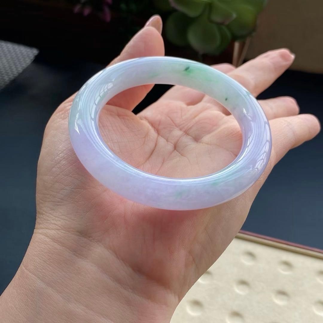 本翡翠、優雅、上品2色バングル