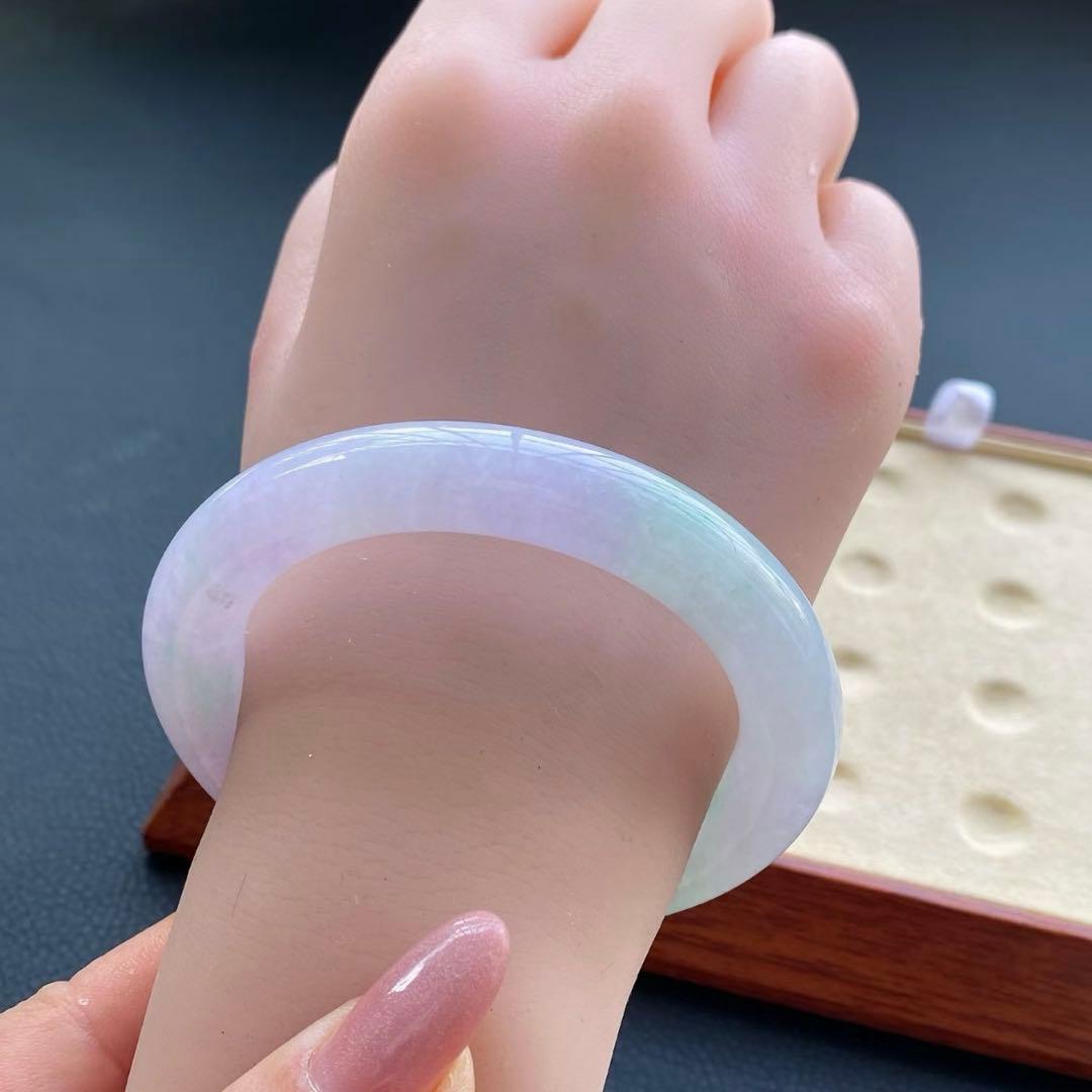 本翡翠、優雅、上品2色バングル