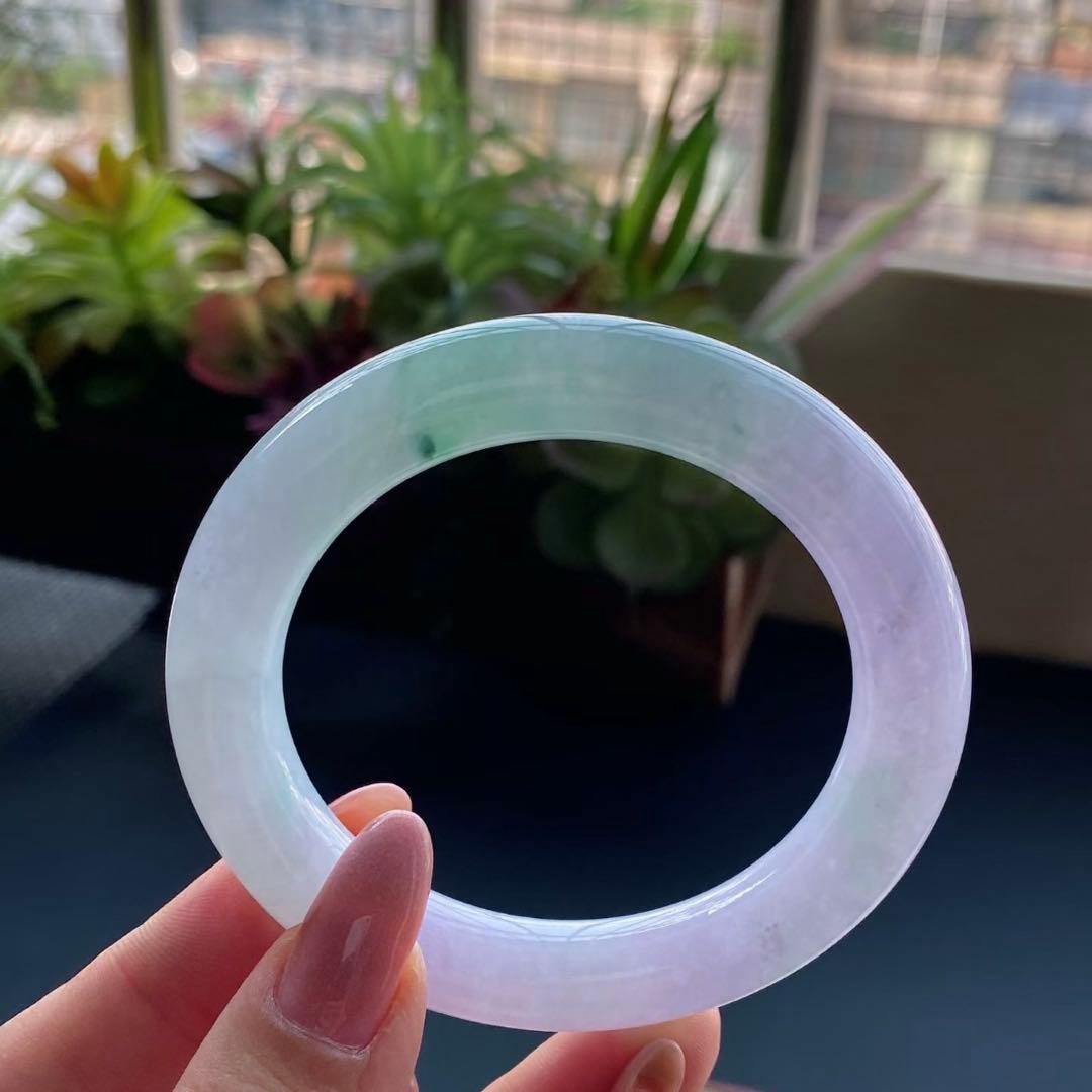 本翡翠、優雅、上品2色バングル