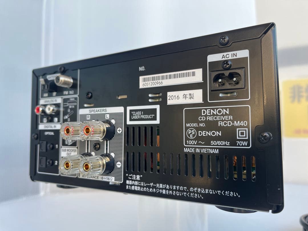 ☆極美品DENON RCD-M40 デノンCDレシーバー ブラック☆