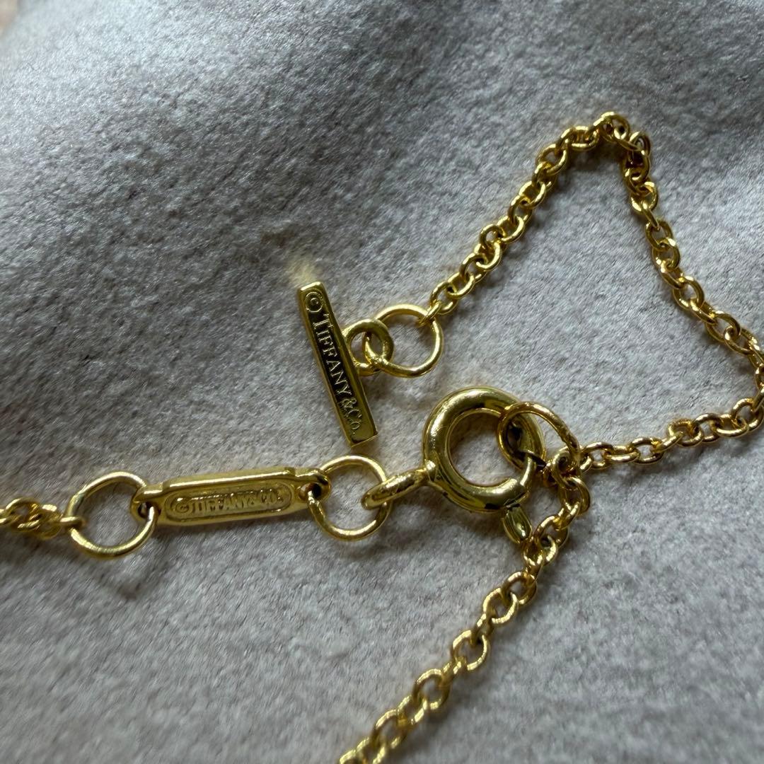 Tiffany Tスマイルネックレス ミニ イエローゴールド