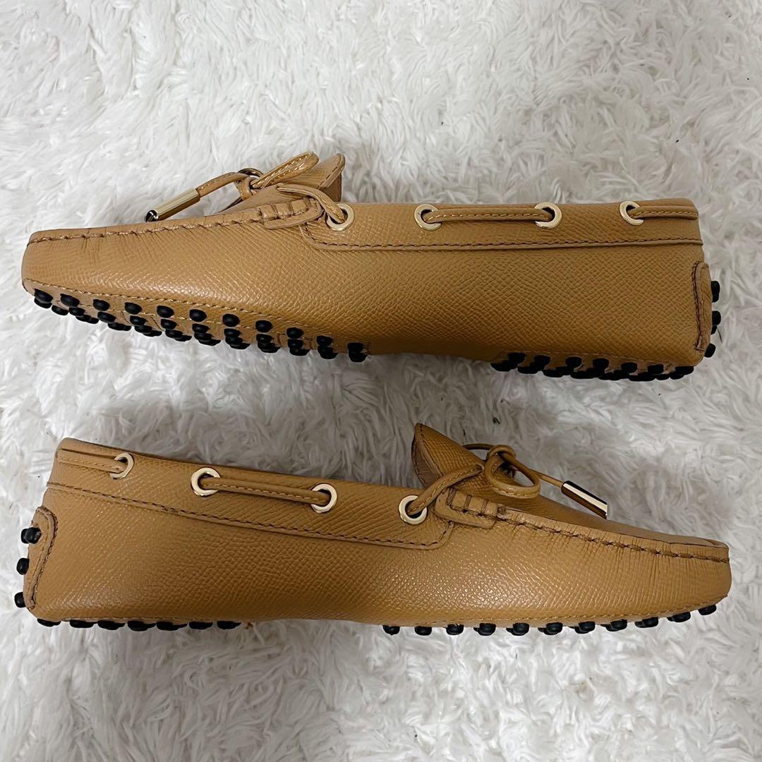 未使用級Tod’s トッズ ドライビングシューズ ゴンミーニ サフィアーノレザー