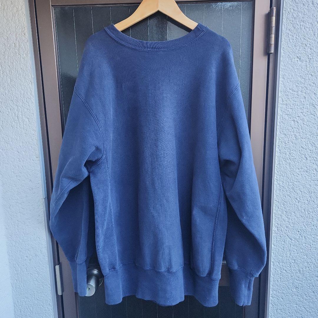 USA製 90s刺繍タグ チャンピオン リバースウィーブ ネイビー XL