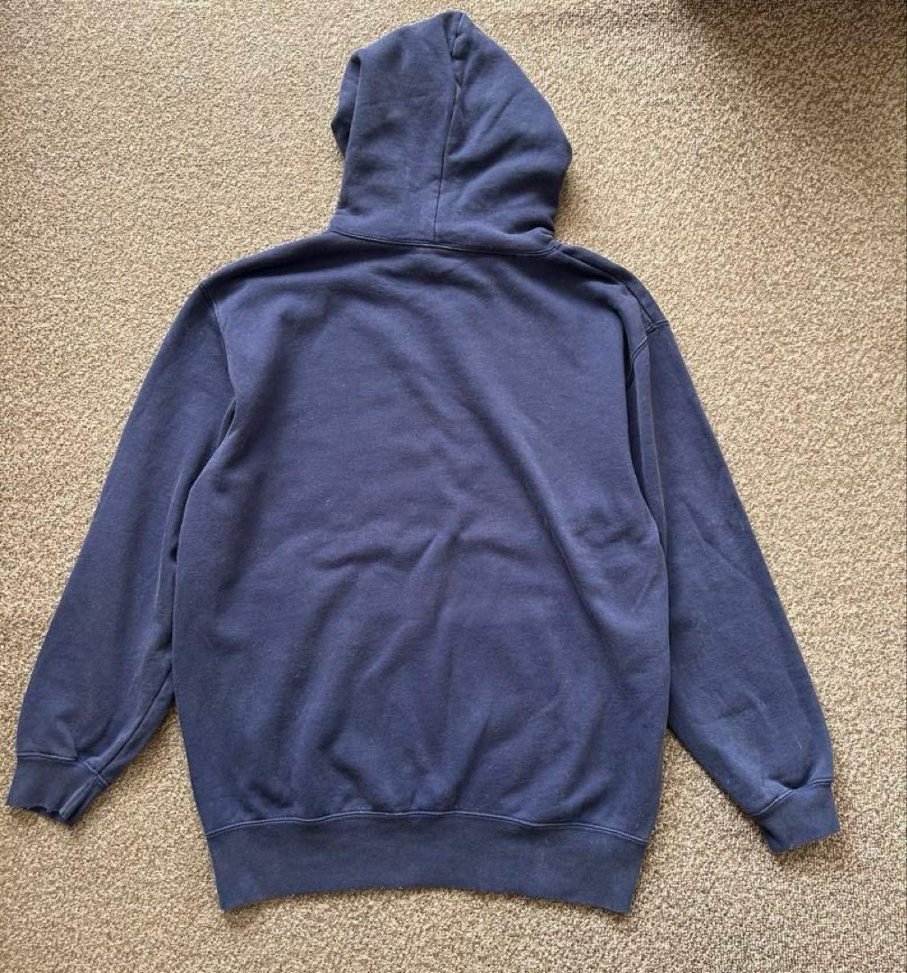 6（ROKU）　ダメージ スウェット フーディー　ネイビー　XLサイズ