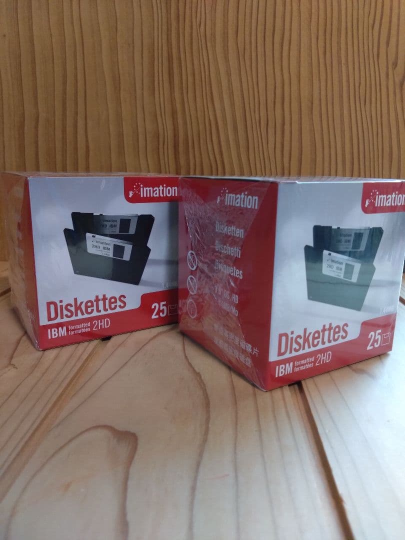 【未開封・値下げしました】imation製 フロッピーディスク 25枚×2箱