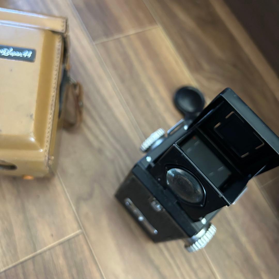 Ricoh Super 44 二眼レフカメラ レザーケース付き