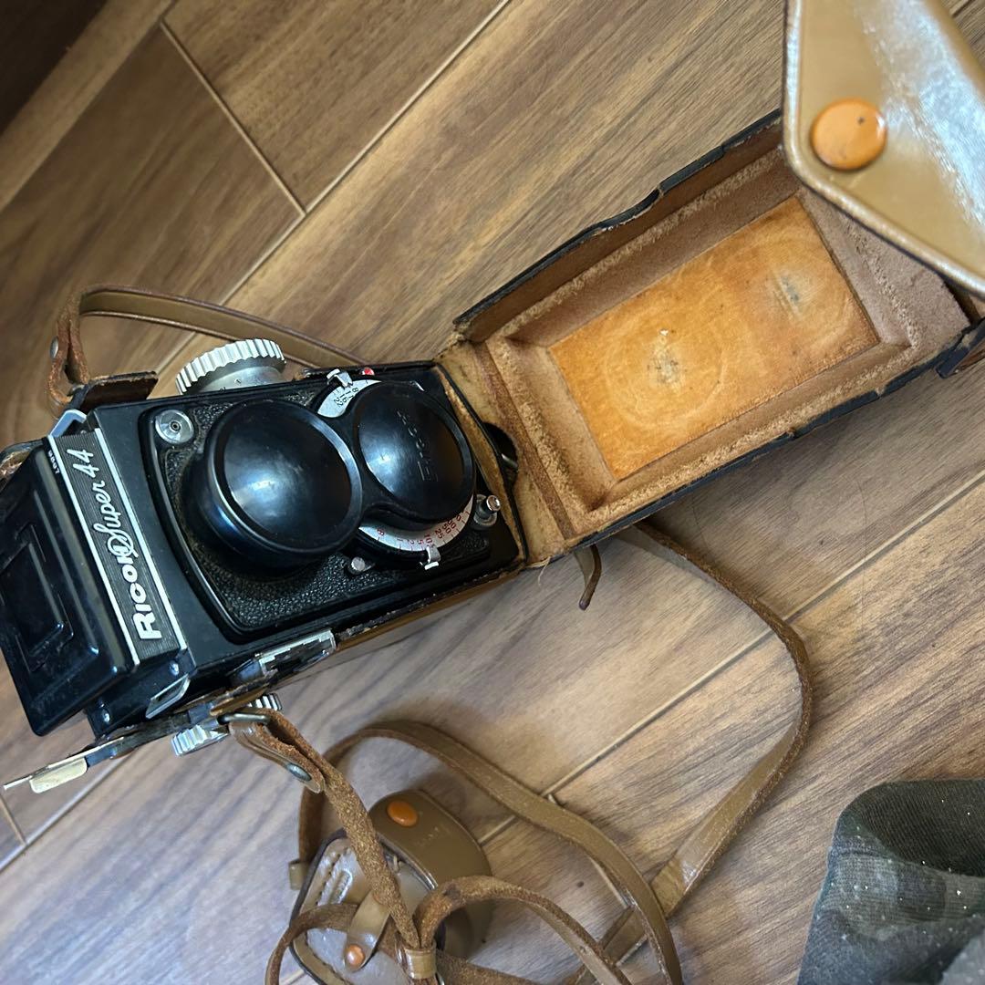 Ricoh Super 44 二眼レフカメラ レザーケース付き