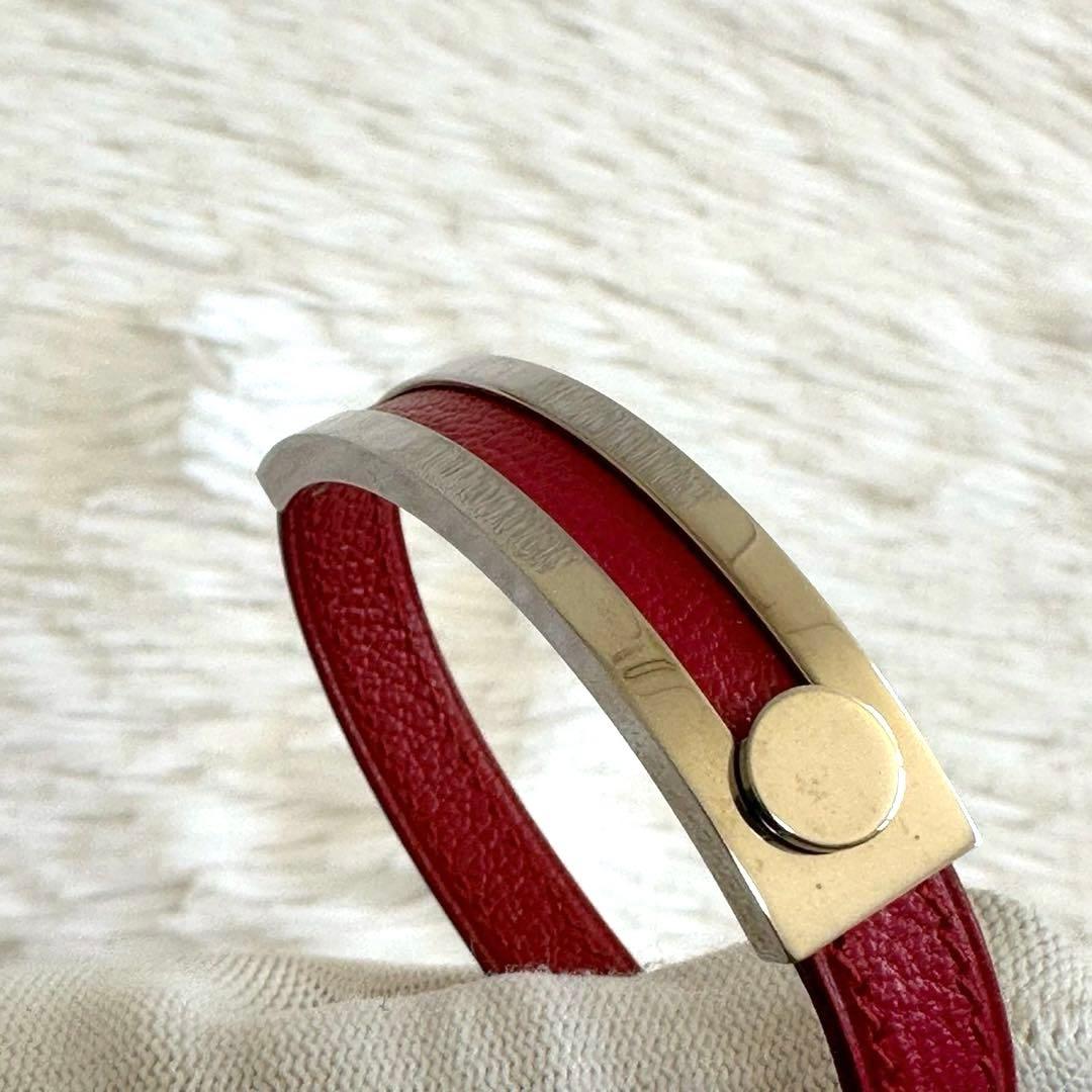 美品✨エルメス プスプス ブレスレット F バングル 刻印 ピンク 箱付