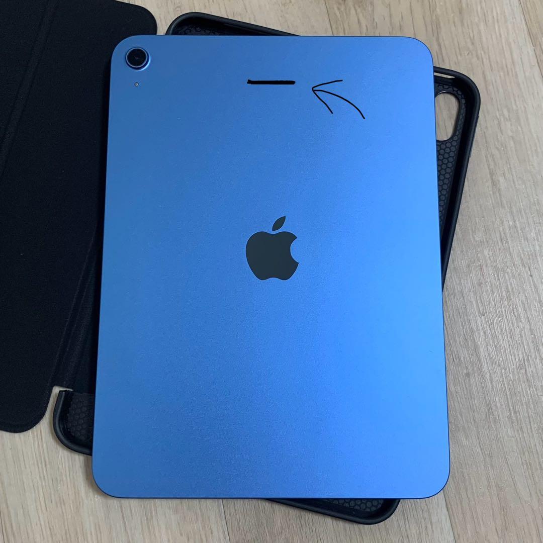 iPad A16 128GB (第11世代) Wi-Fi 本体 ブルー カバー付