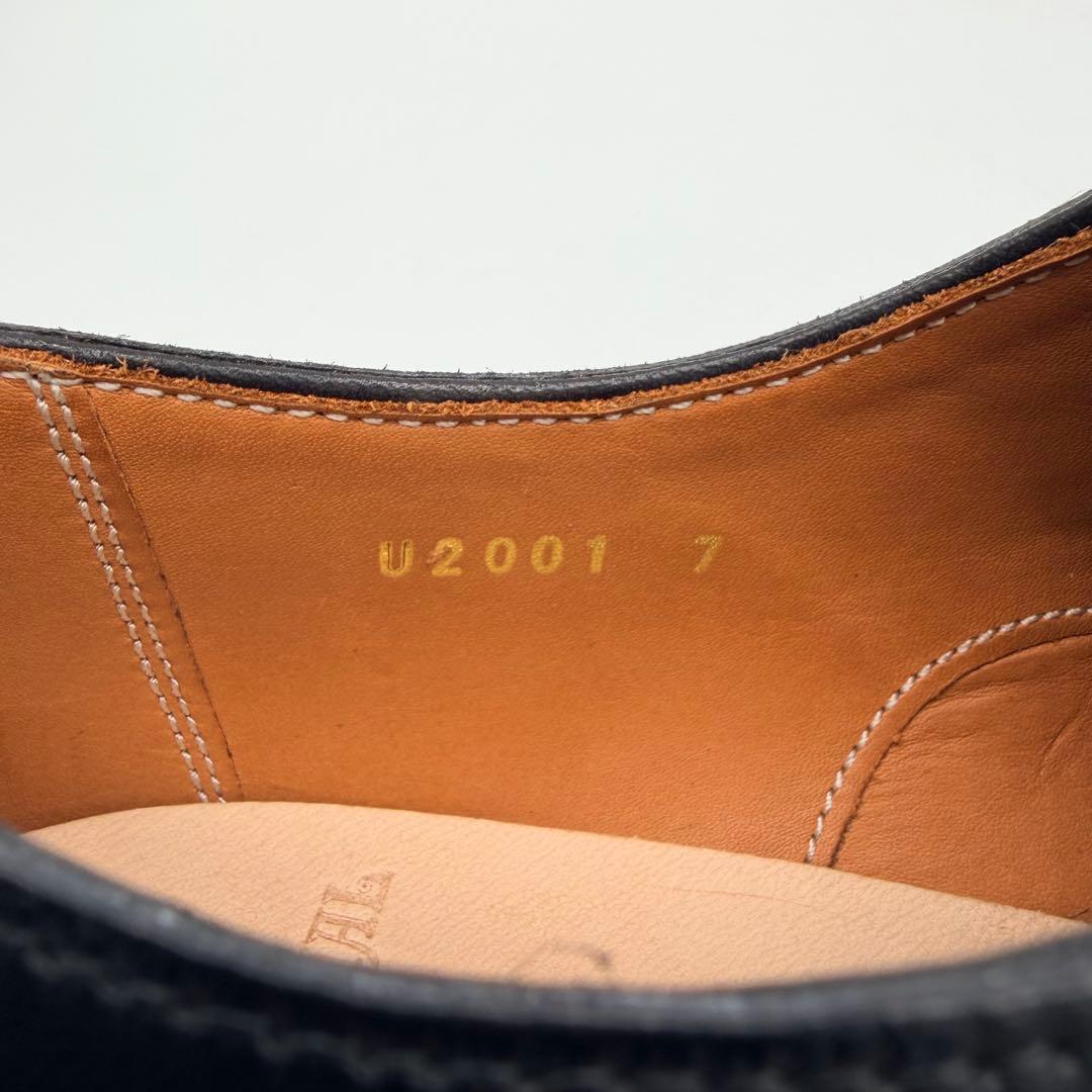 【未使用】ユニオンインペリアル ストレートチップ US7 ブラック 内羽根 革靴