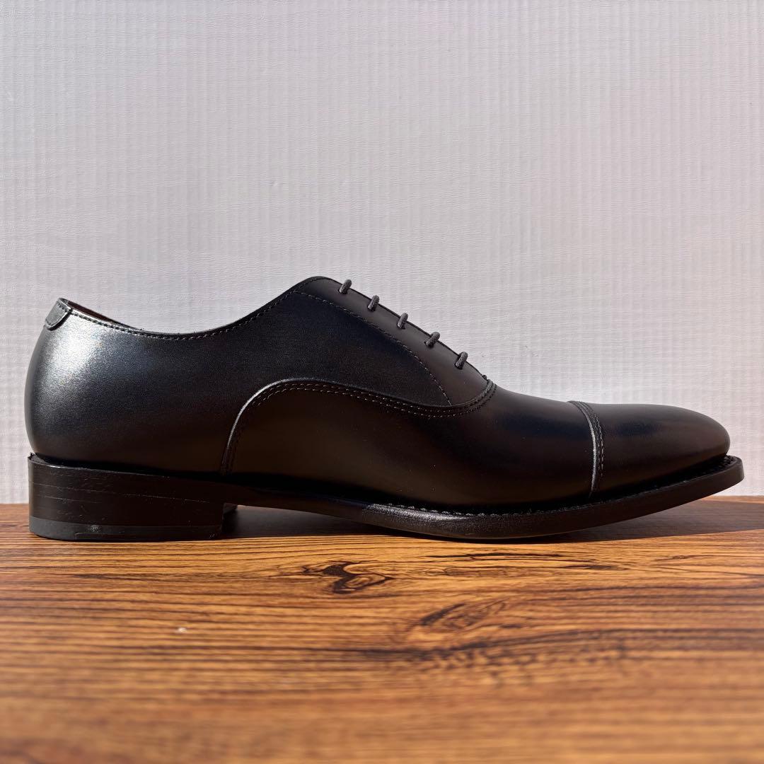 【未使用】ユニオンインペリアル ストレートチップ US7 ブラック 内羽根 革靴