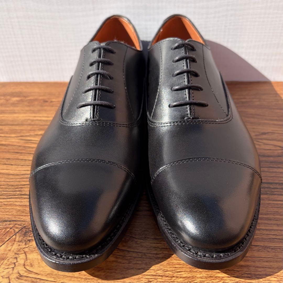 【未使用】ユニオンインペリアル ストレートチップ US7 ブラック 内羽根 革靴
