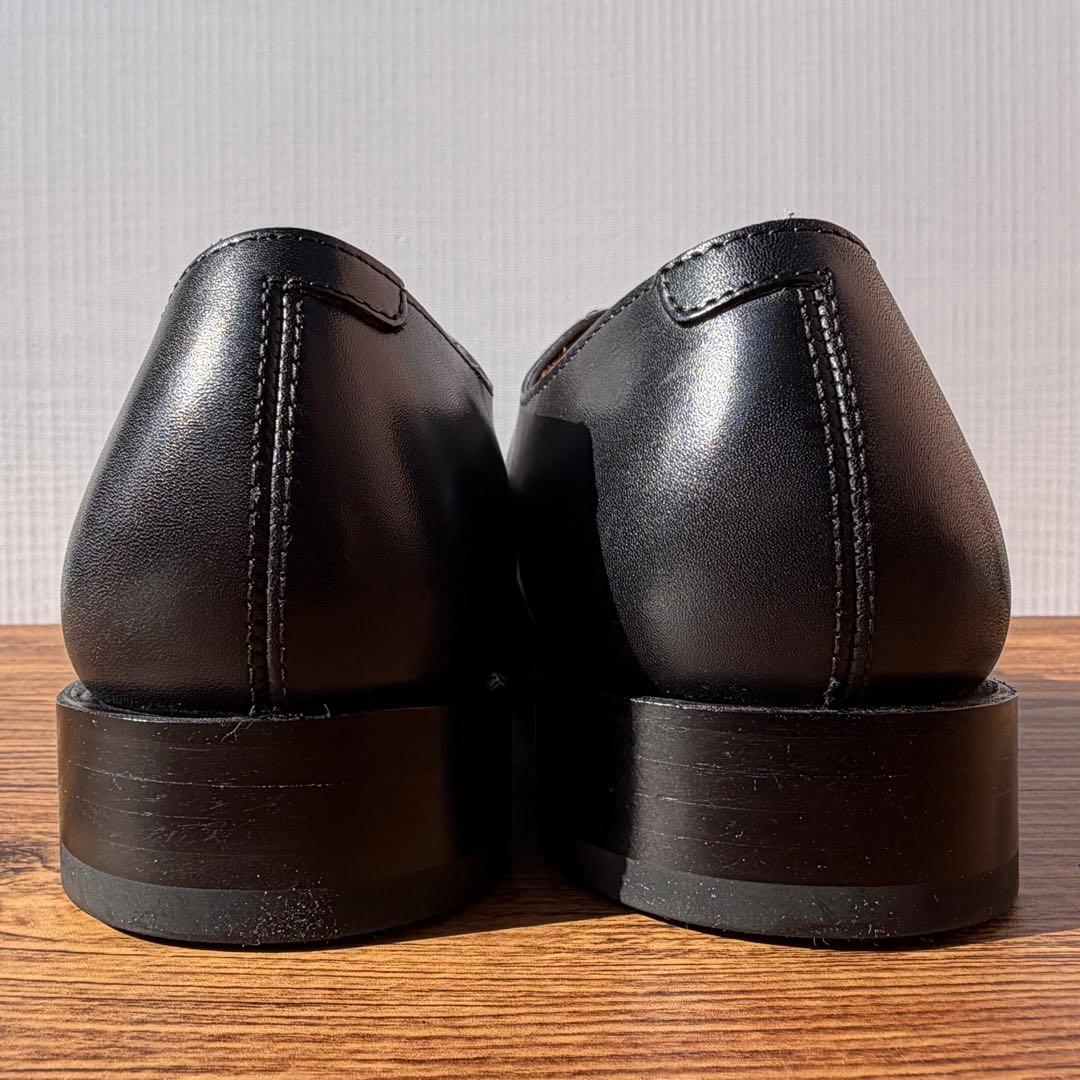 【未使用】ユニオンインペリアル ストレートチップ US7 ブラック 内羽根 革靴