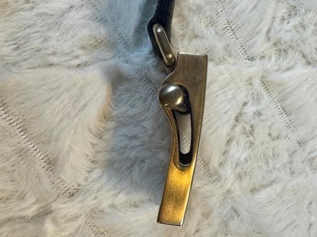 PRADAプラダガチャベルトシルバー ロゴ バックル