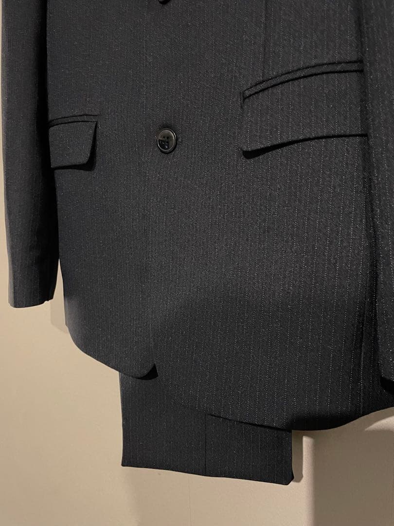 卒業式 スーツ5点セット▪️ネイビー ストライプ▪️フォーマルスーツ▪️160cm