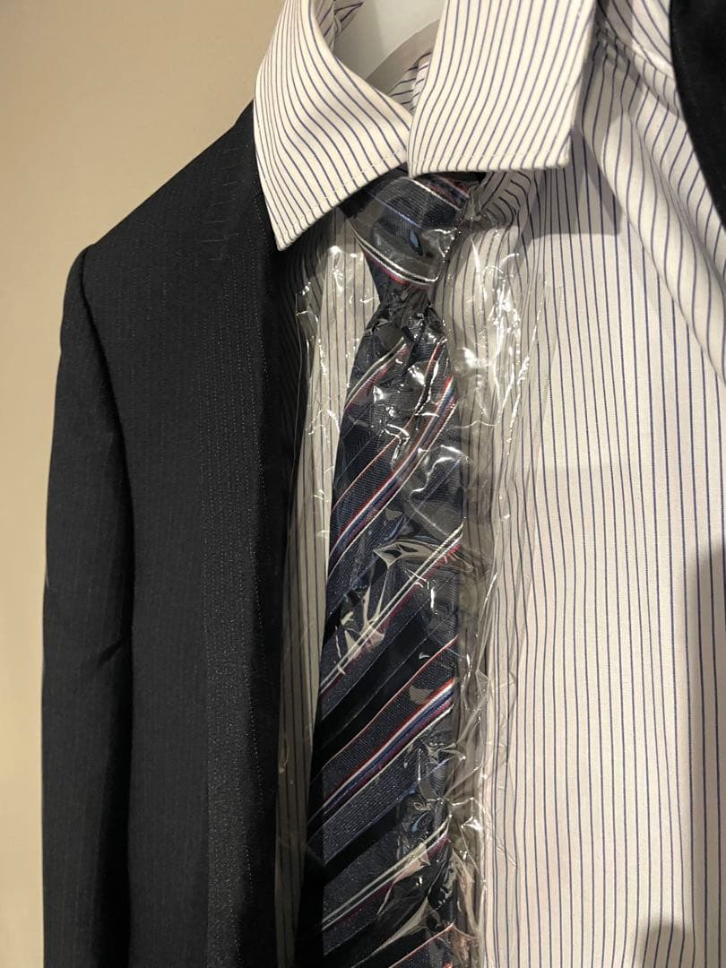 卒業式 スーツ5点セット▪️ネイビー ストライプ▪️フォーマルスーツ▪️160cm