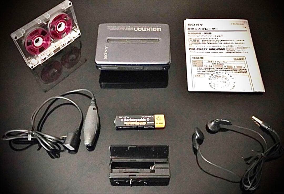 カセットウォークマン SONY WM-EX677 茶「整備済み、稀少完動超美品」
