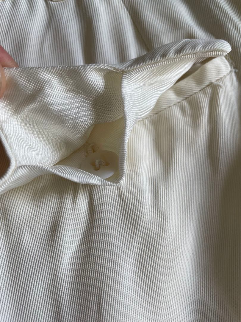 山*鶏様 Special! 50s ホワイトレーヨンギャバスラックス 極太 ロカ