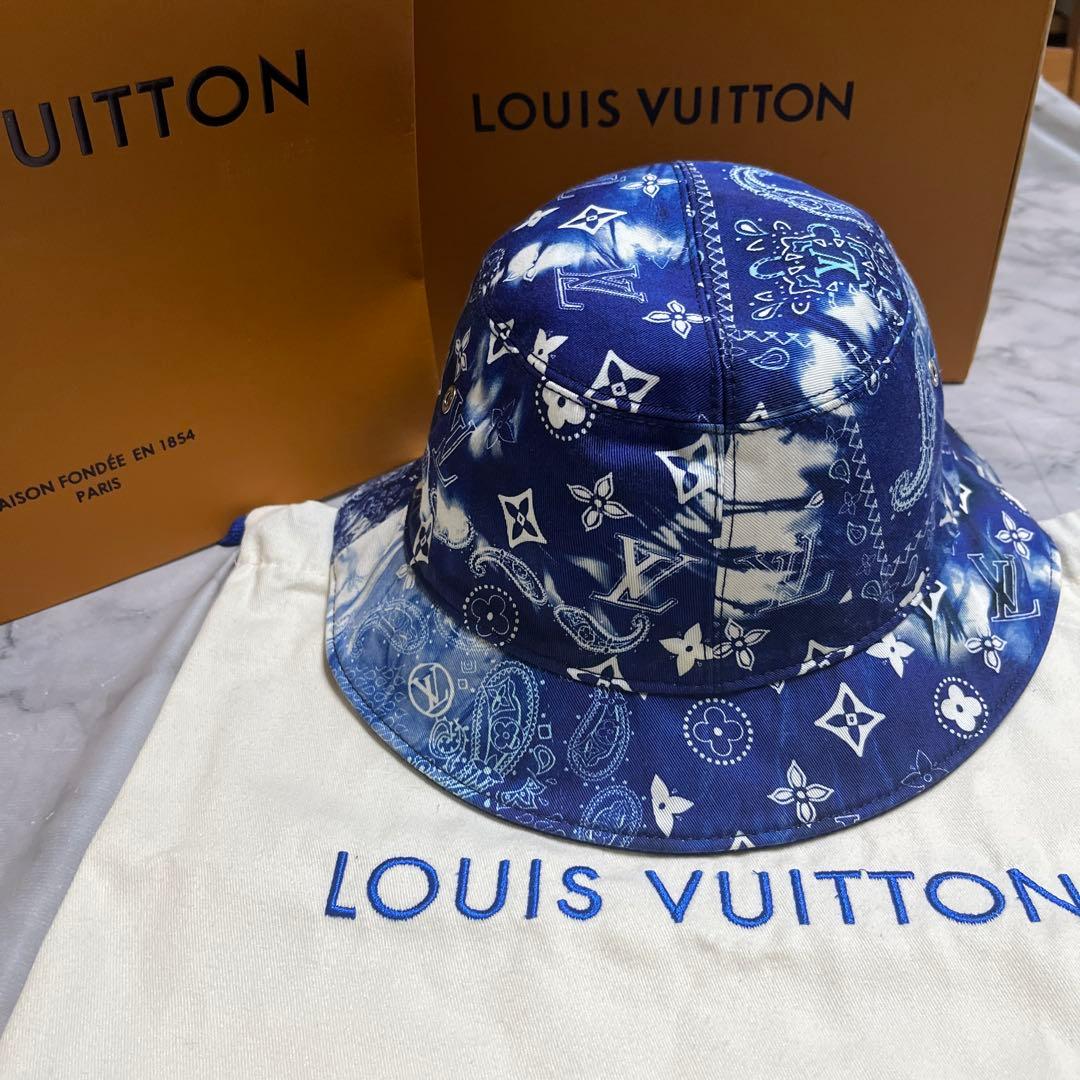 LOUIS VUITTON ボネ　モノグラムバンダナリバーシブル　ハット
