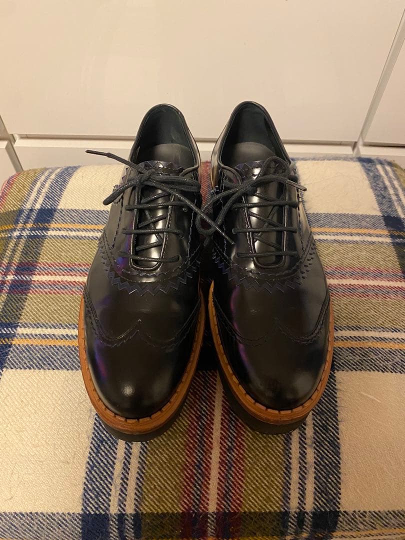 TOD'S ローファー厚底レースアップシューズ　36 23cm