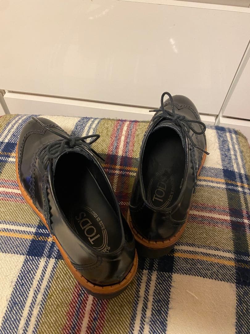 TOD'S ローファー厚底レースアップシューズ　36 23cm