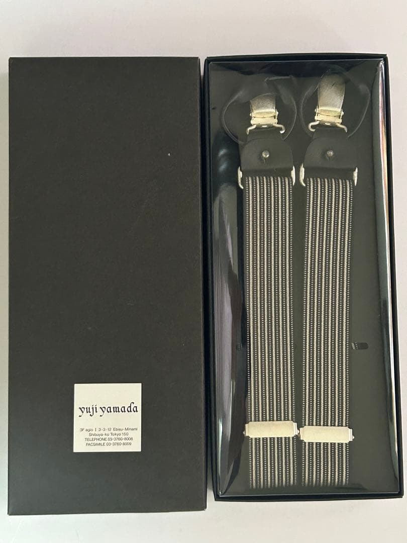 Yohji Yamamoto ヨウジヤマモトサスペンダー　　ブラック箱付き