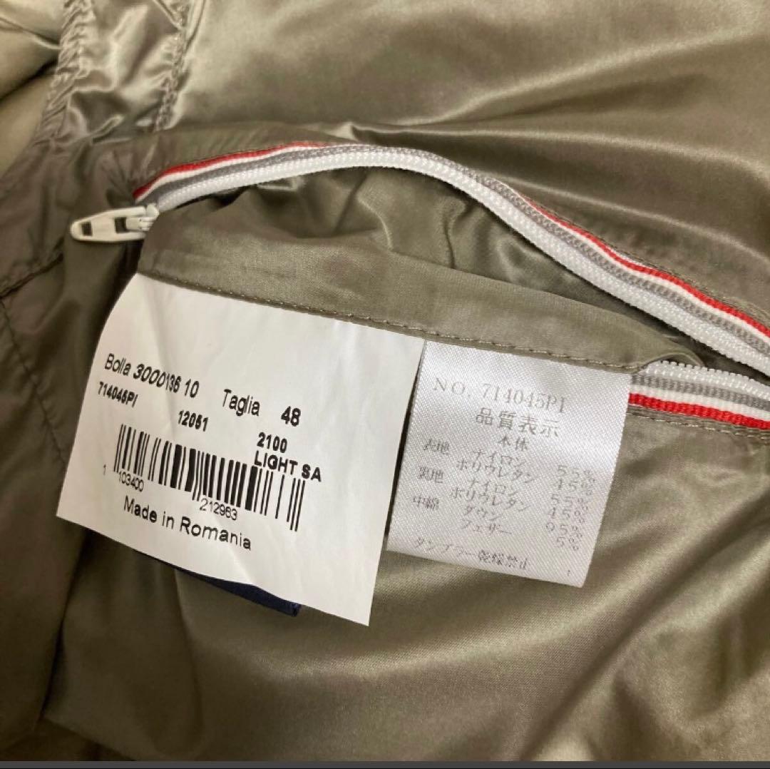 herno ナイロン ダウンベスト 48 薄ゴールド ヘルノ フード付