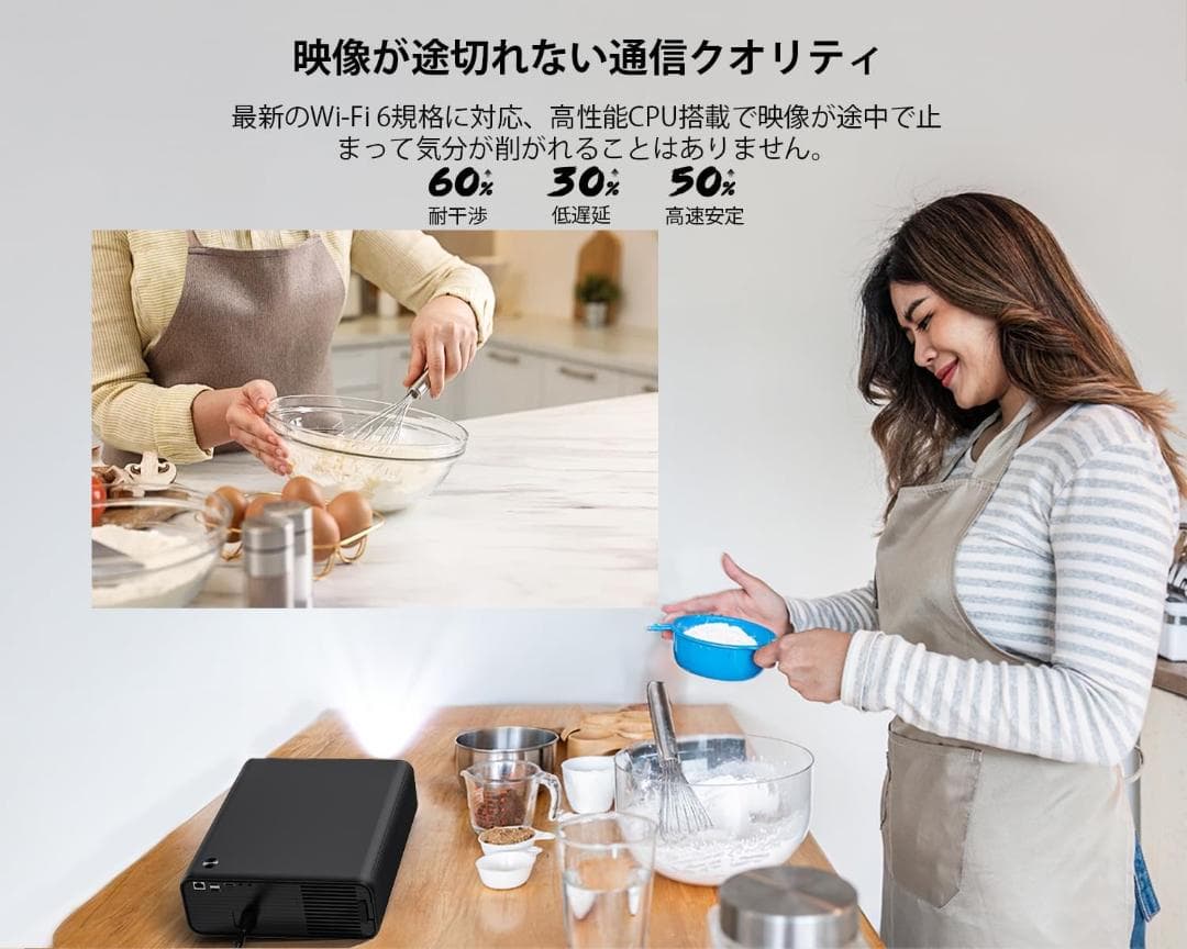 【新品未開封】COOAU プロジェクター Android TV搭載 4K対応