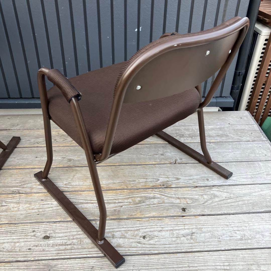 2セット らくらくお座敷チェア 2脚セット アームチェア