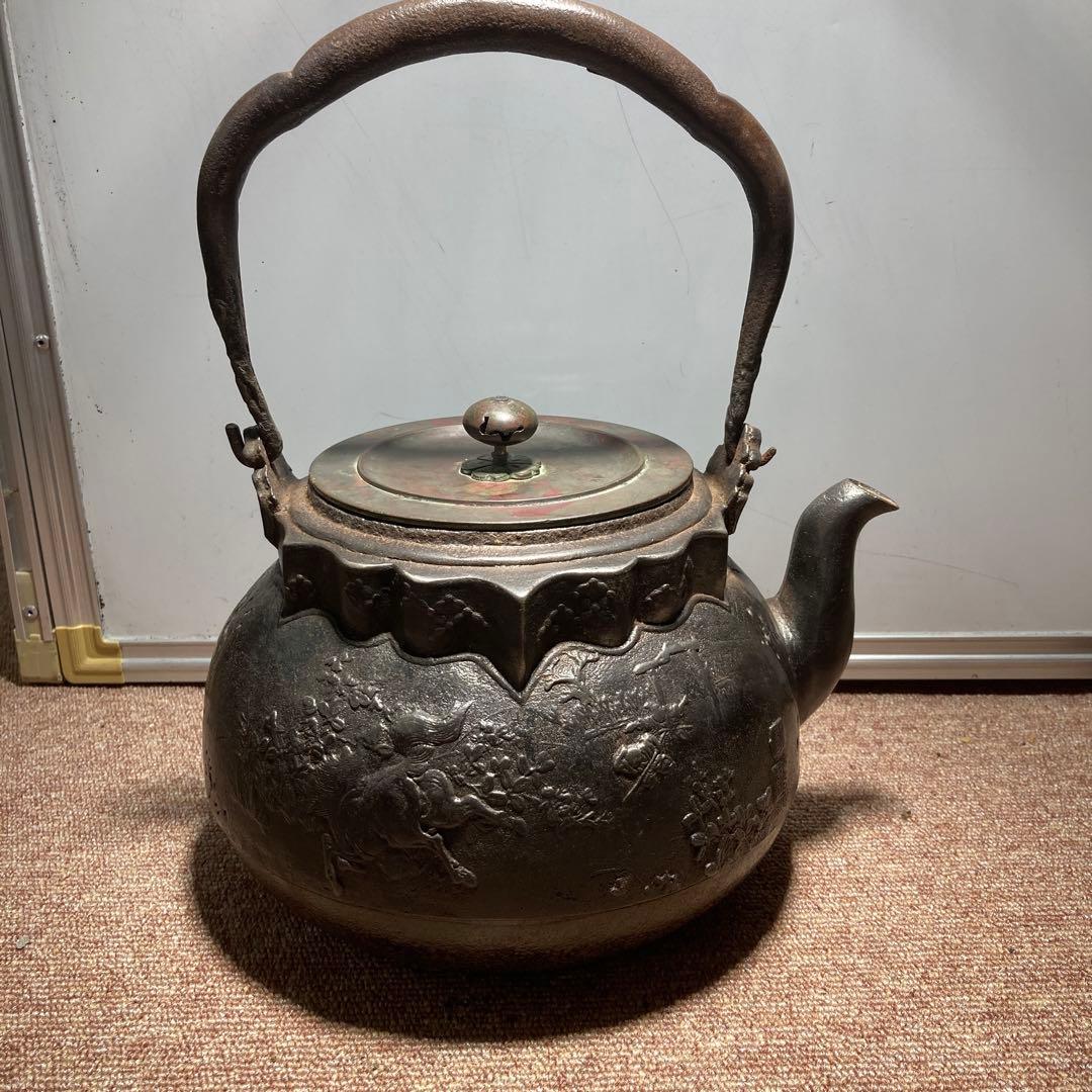 明治期大国寿朗名品鉄瓶